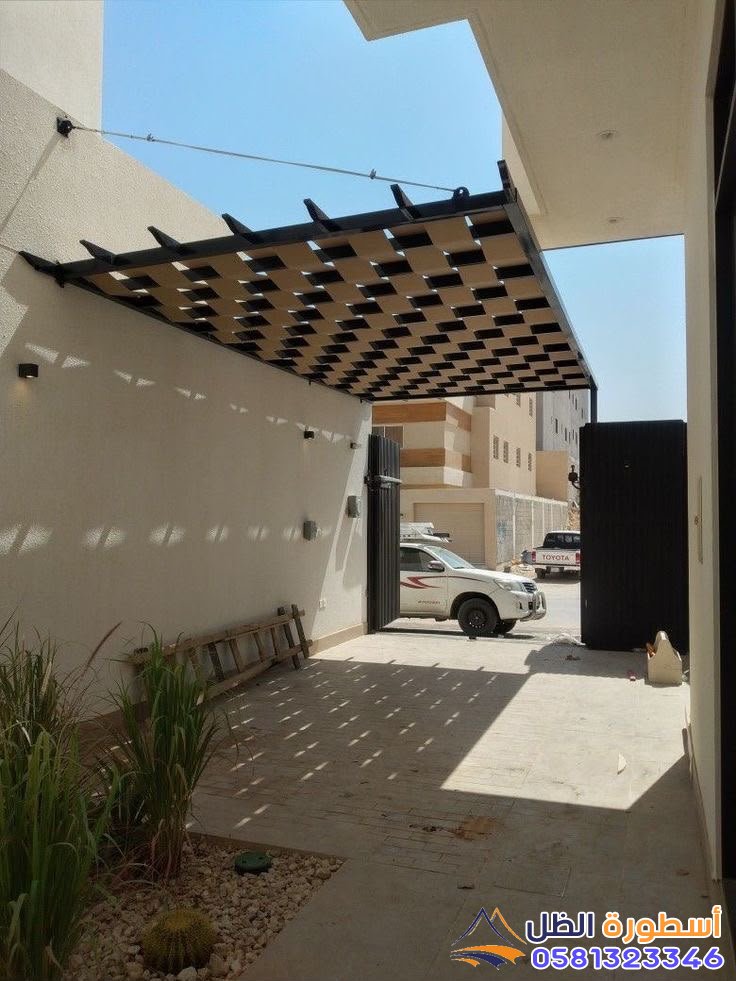 تركيب مظلات مجدول في مكة الشوقية 